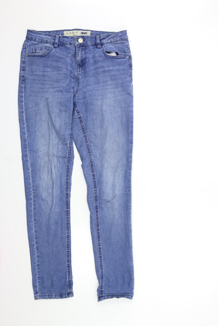 Denim & Co. Womens Blue Denim Skinny Jeans Size 10 L30 in