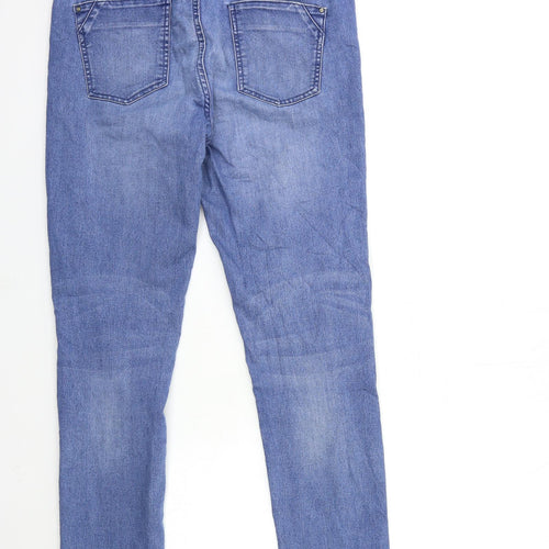 Denim & Co. Womens Blue  Denim Skinny Jeans Size 10 L30 in