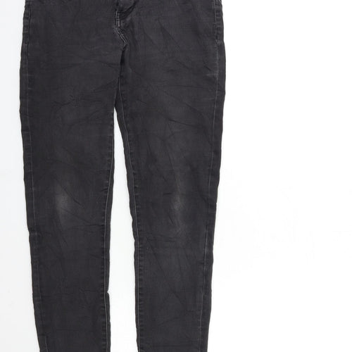 Preworn Womens Black  Denim Skinny Jeans Size 28 in L32 in