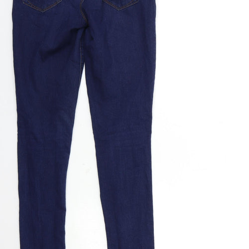 Denim & Co. Womens Blue  Denim Skinny Jeans Size 8 L32 in