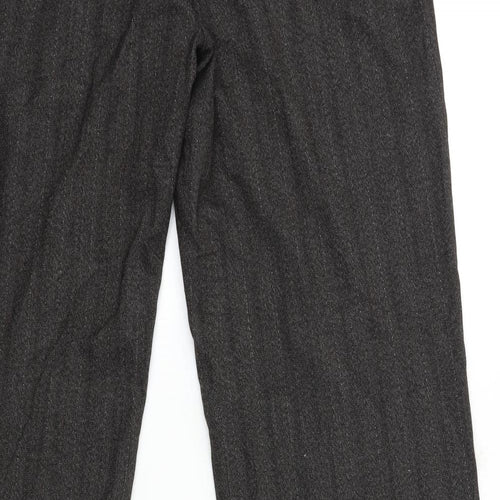 Dunnes Stores Womens Brown Striped  Trousers  Size 34 in L32 in