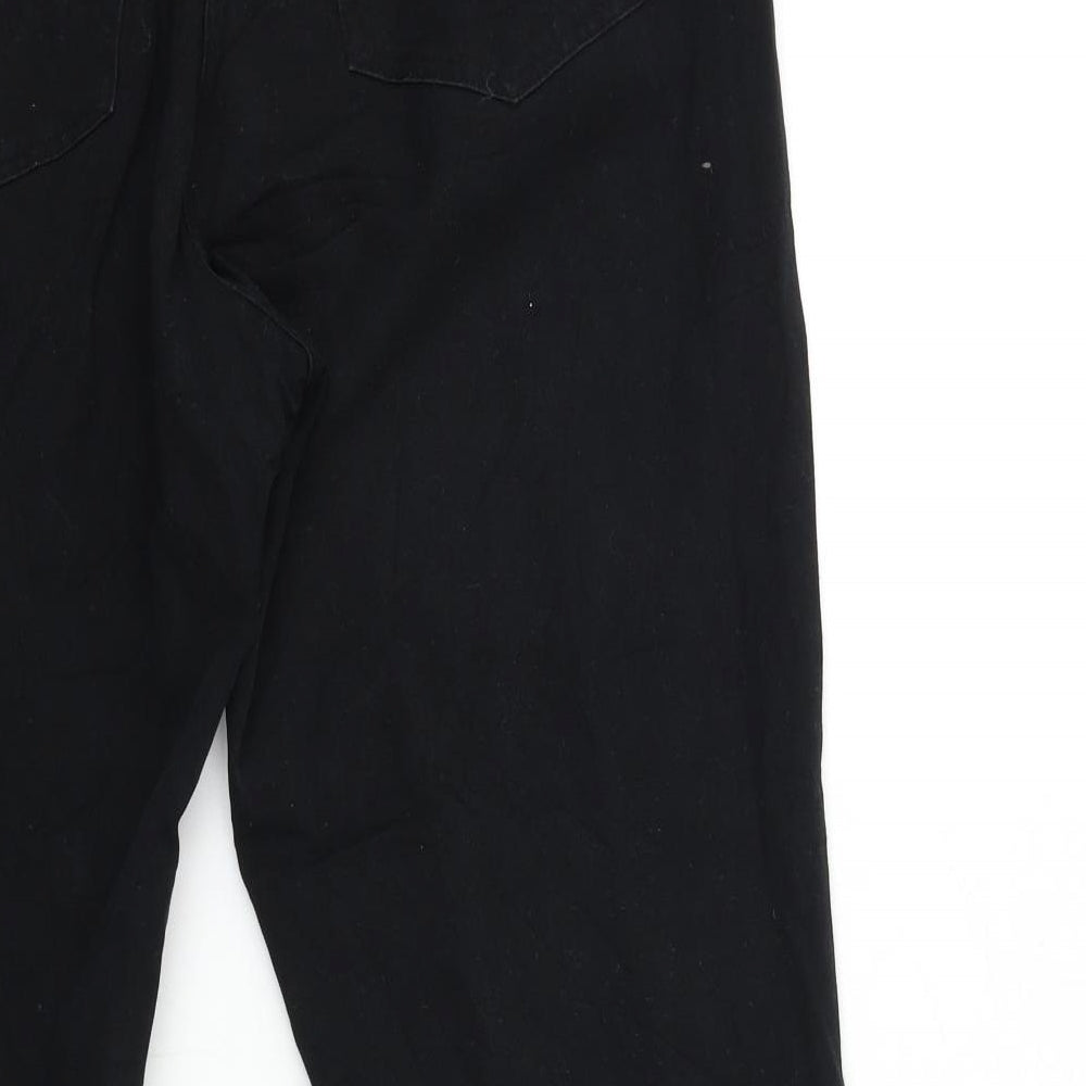 Urban Outfitters Womens Black  Denim Straight Jeans Size L L27 in