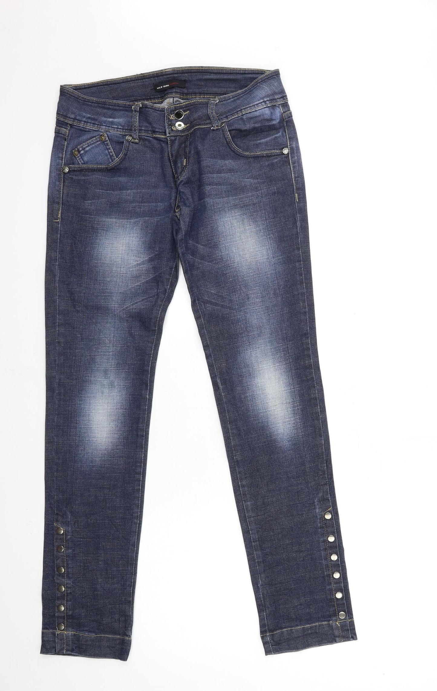 Wild Girl Womens Blue  Denim Skinny Jeans Size 30 in L31 in