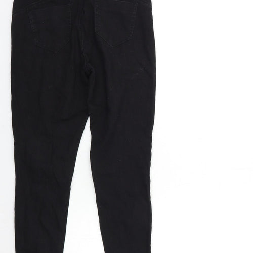 Denim & Co. Womens Black  Denim Jegging Jeans Size 12 L26 in