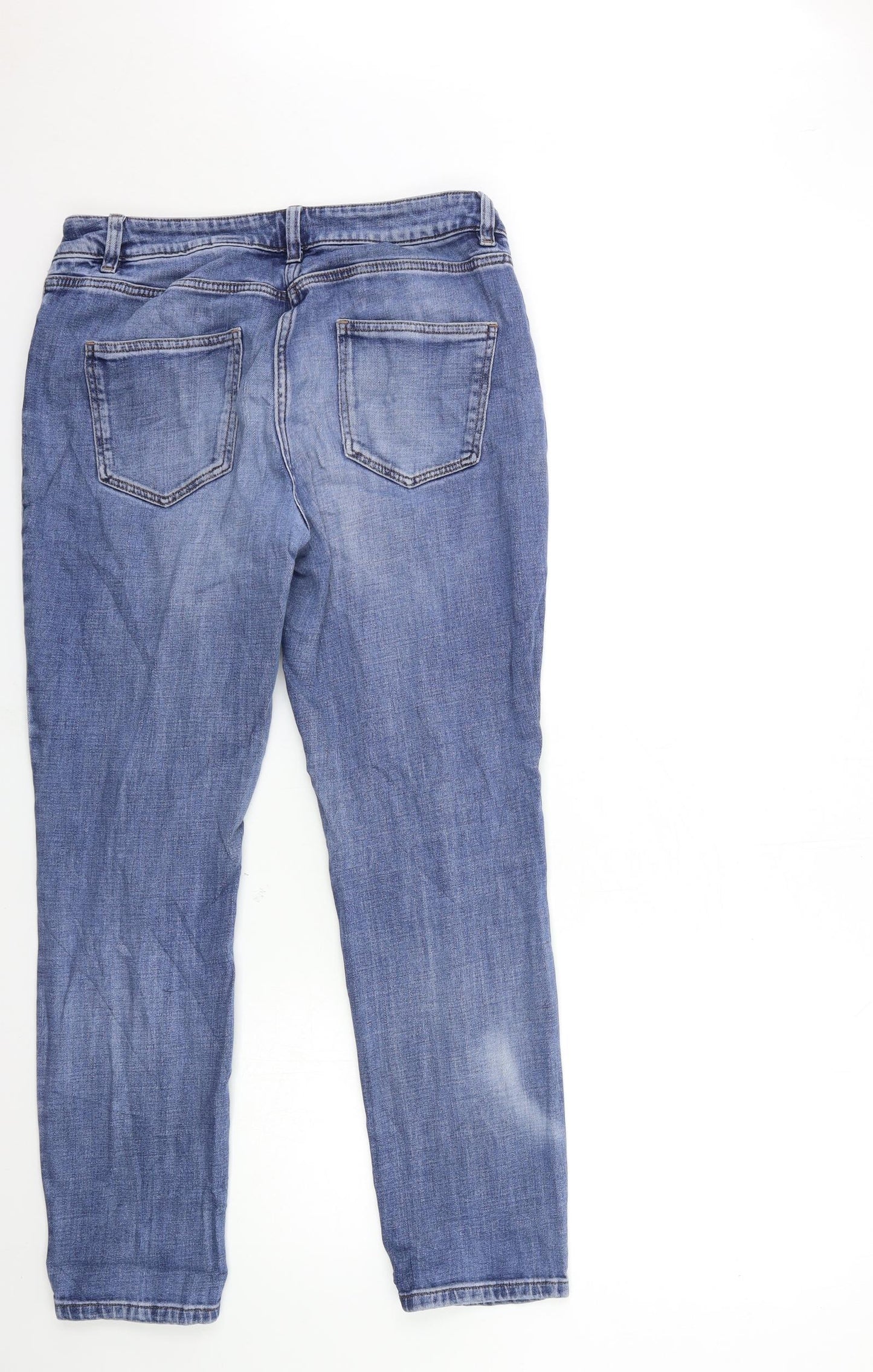 NEXT Womens Blue  Denim Mom Jeans Size 12 L28 in