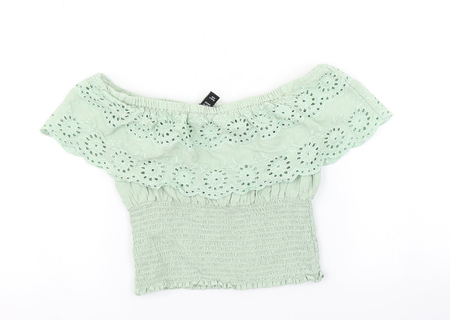 915 Generation Girls Green   Basic Blouse Size 13 Years