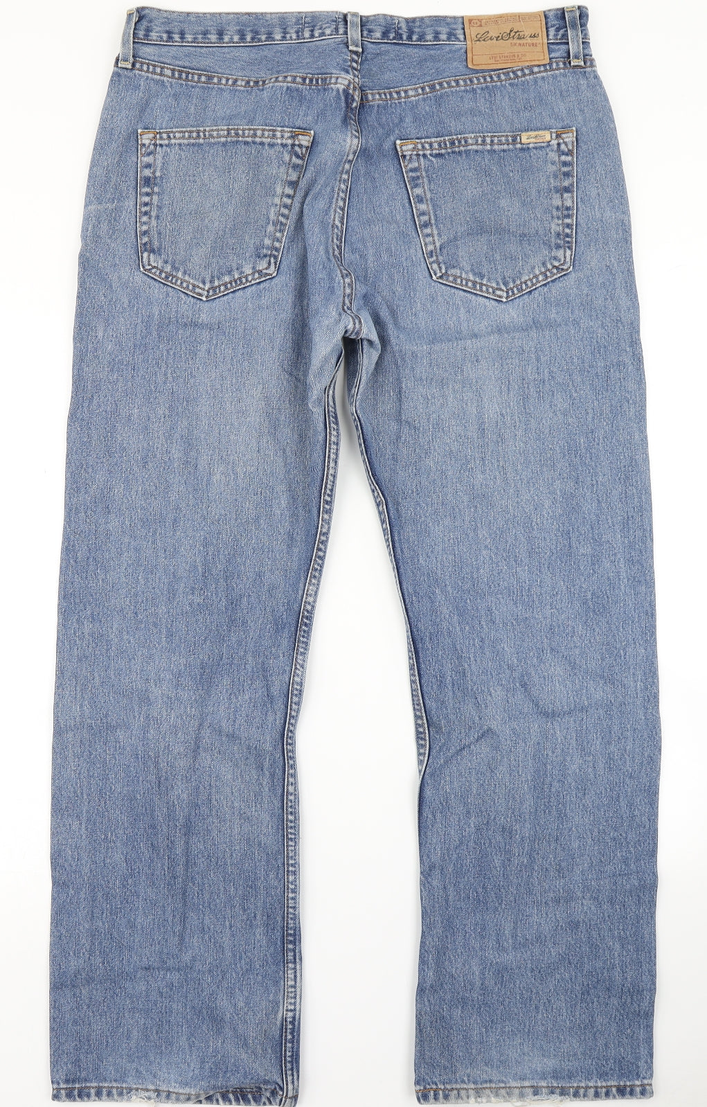 Levi Strauss & Co Mens Blue  Denim Straight Jeans Size 36 in L30 in