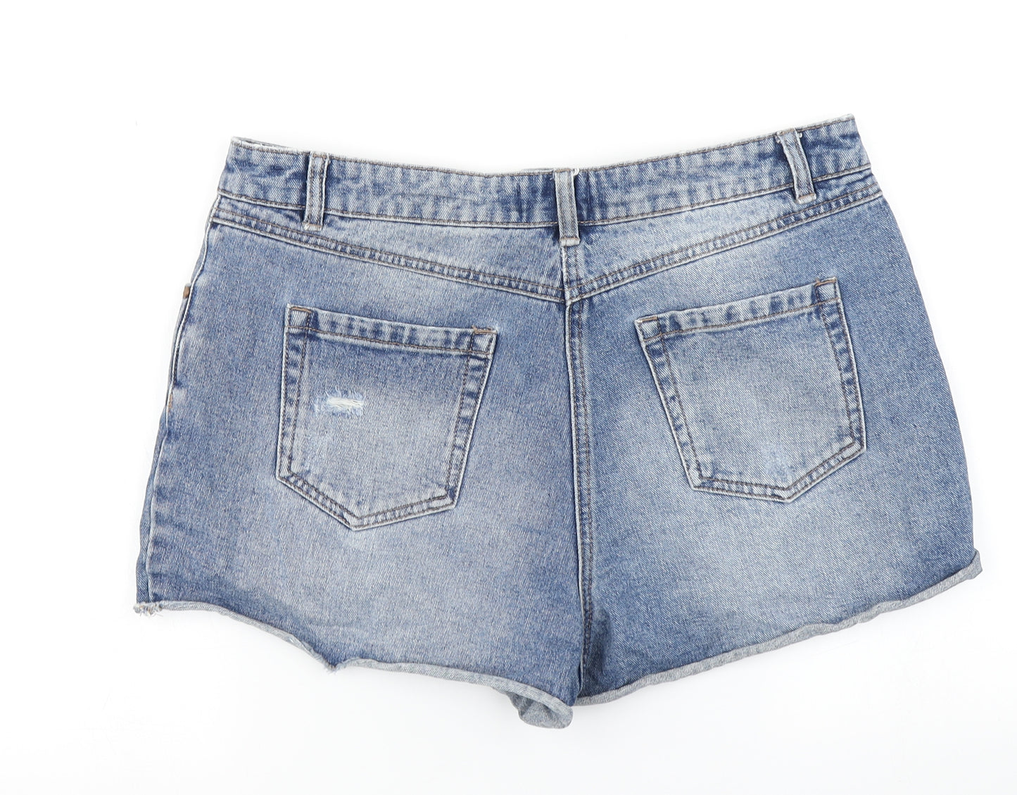 /Denim Womens Blue  Denim Hot Pants Shorts Size 12