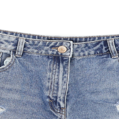 /Denim Womens Blue  Denim Hot Pants Shorts Size 12