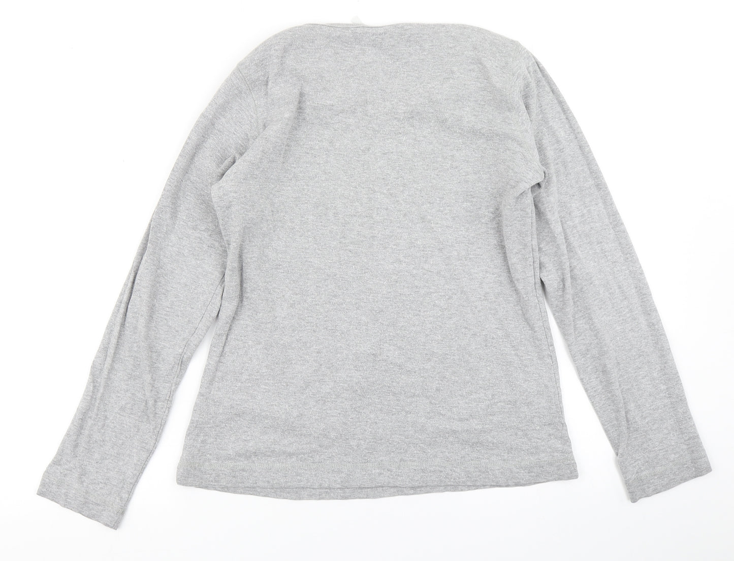 E-vie Womens Grey   Basic T-Shirt Size 14