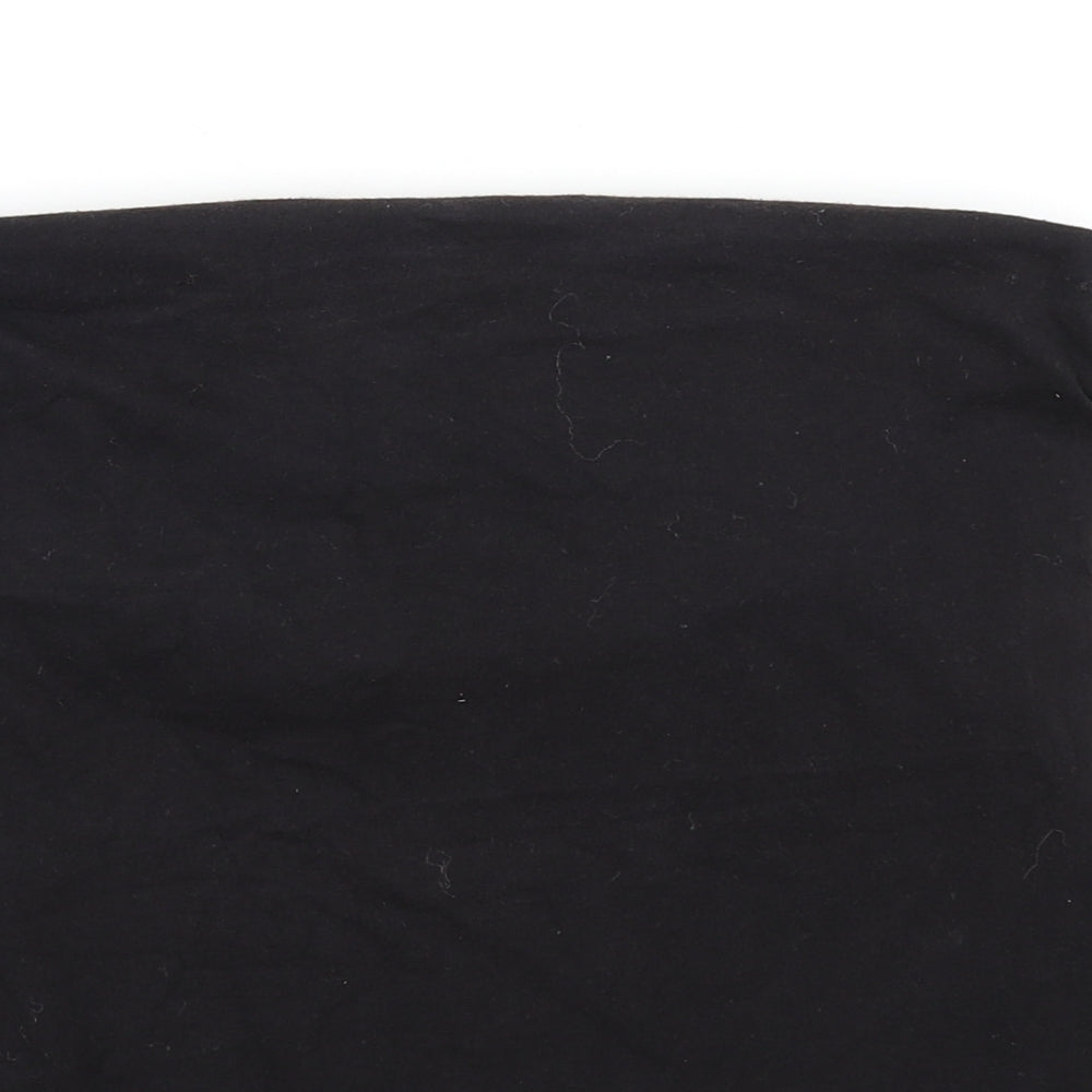 Papaya Womens Black   Basic T-Shirt Size 14  - Bandeau