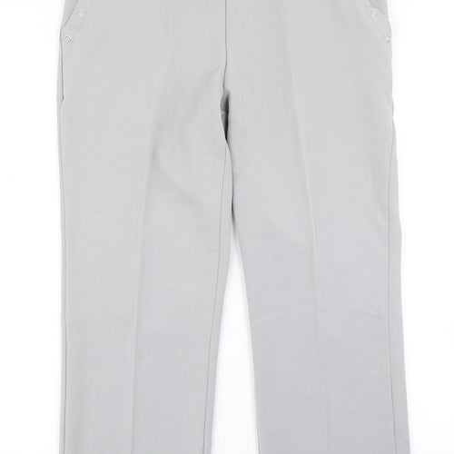 Anna Rose Womens Grey   Dress Pants Trousers Size 10 L25 in