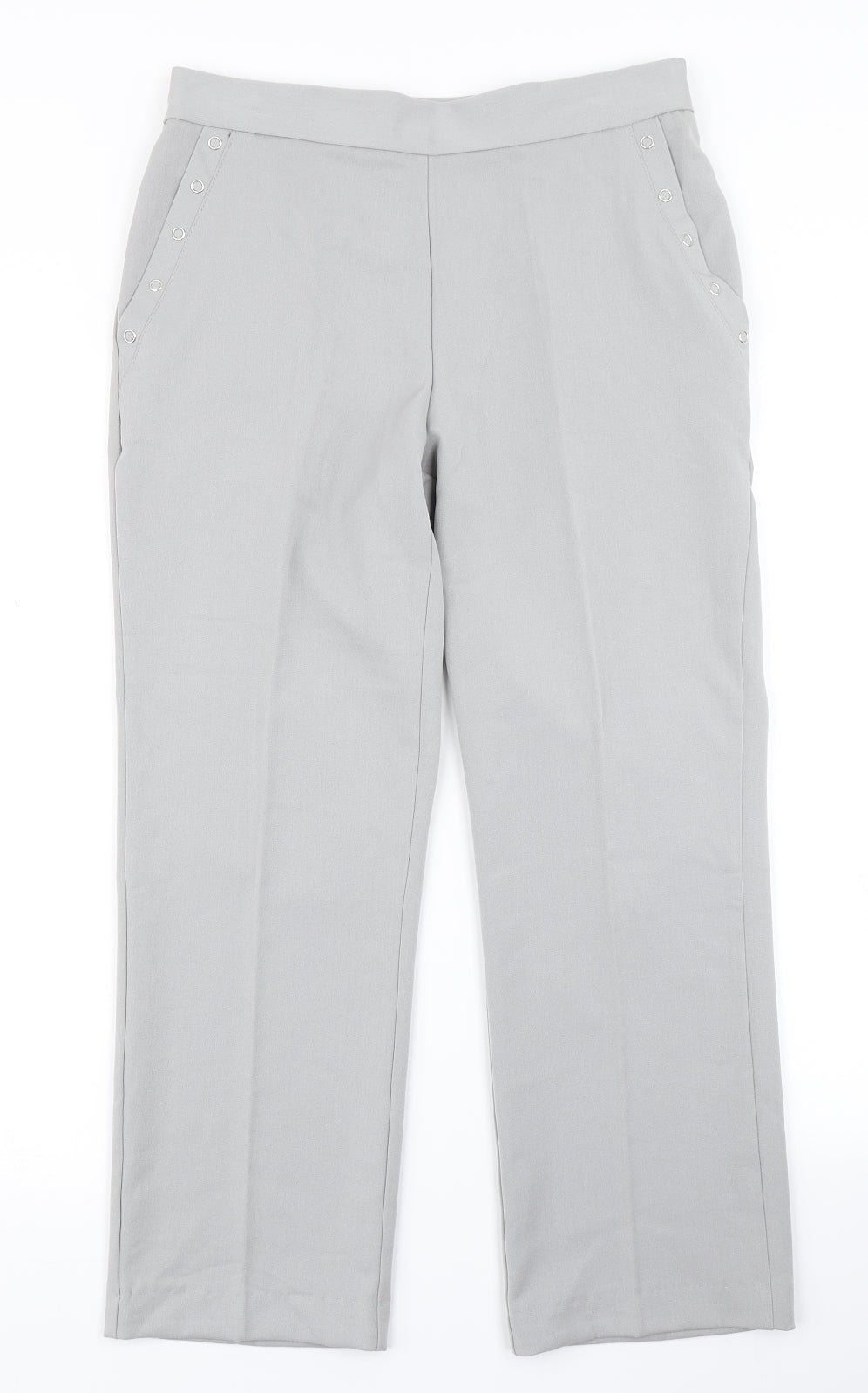 Anna Rose Womens Grey   Dress Pants Trousers Size 10 L25 in