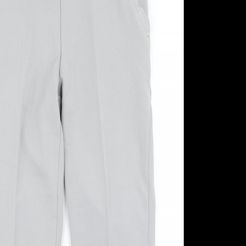Anna Rose Womens Grey   Dress Pants Trousers Size 10 L25 in