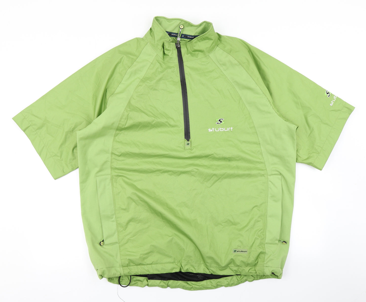 Stuburt Mens Green   Varsity Jacket Poncho Size M