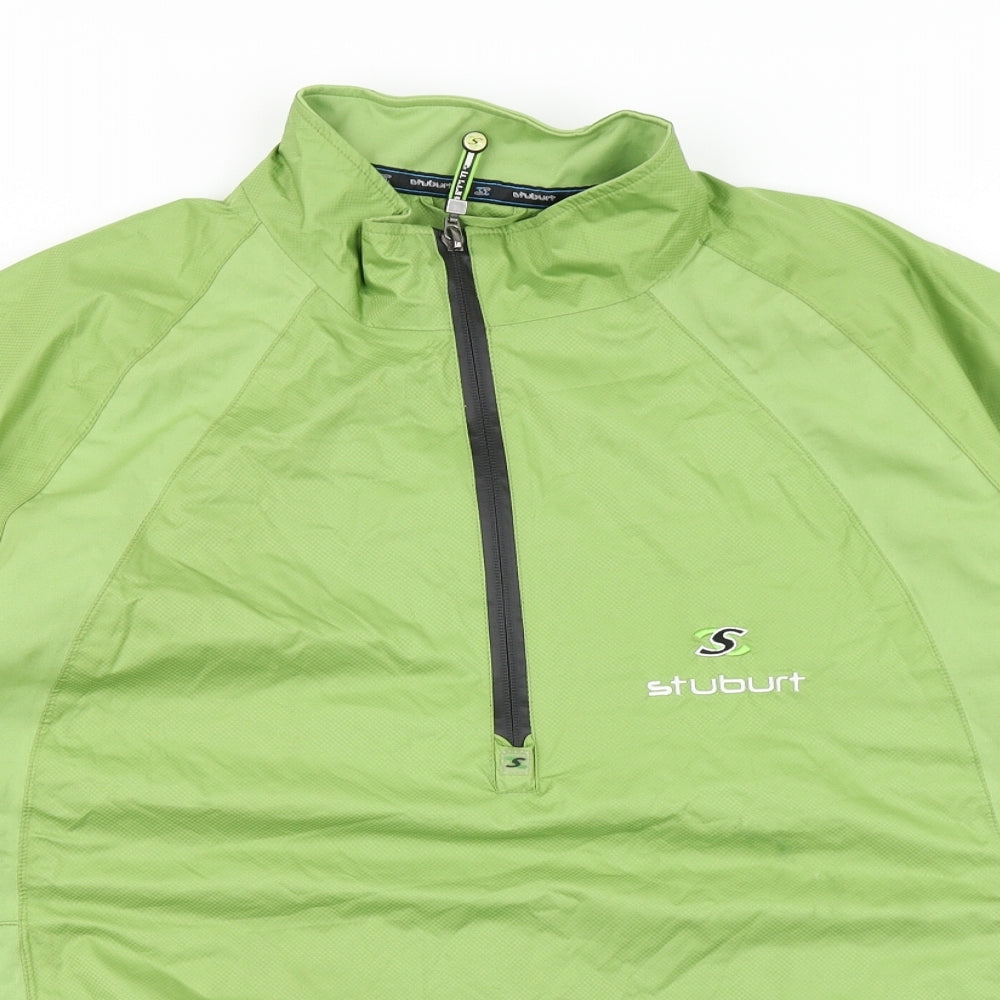 Stuburt Mens Green   Varsity Jacket Poncho Size M