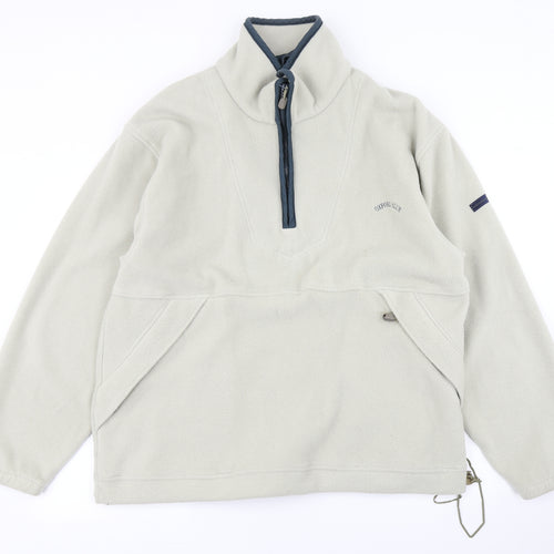 Oxford Blue Mens Blue  Fleece Pullover Sweatshirt Size M