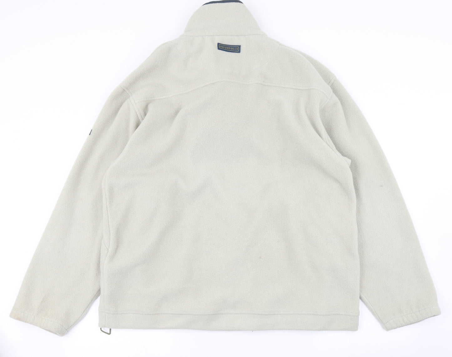 Oxford Blue Mens Blue  Fleece Pullover Sweatshirt Size M