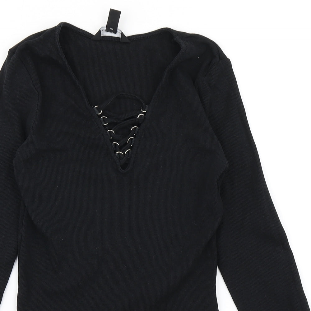 New Look Womens Black   Basic T-Shirt Size 10