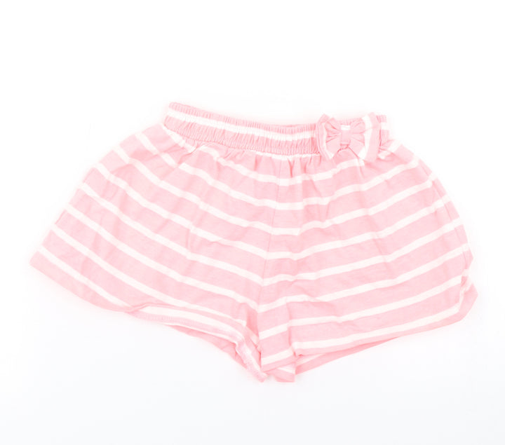 TU Girls Orange Striped  Cropped Trousers Size 12-18 Months