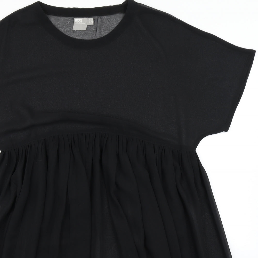 ASOS Womens Black   Skater Dress  Size 6