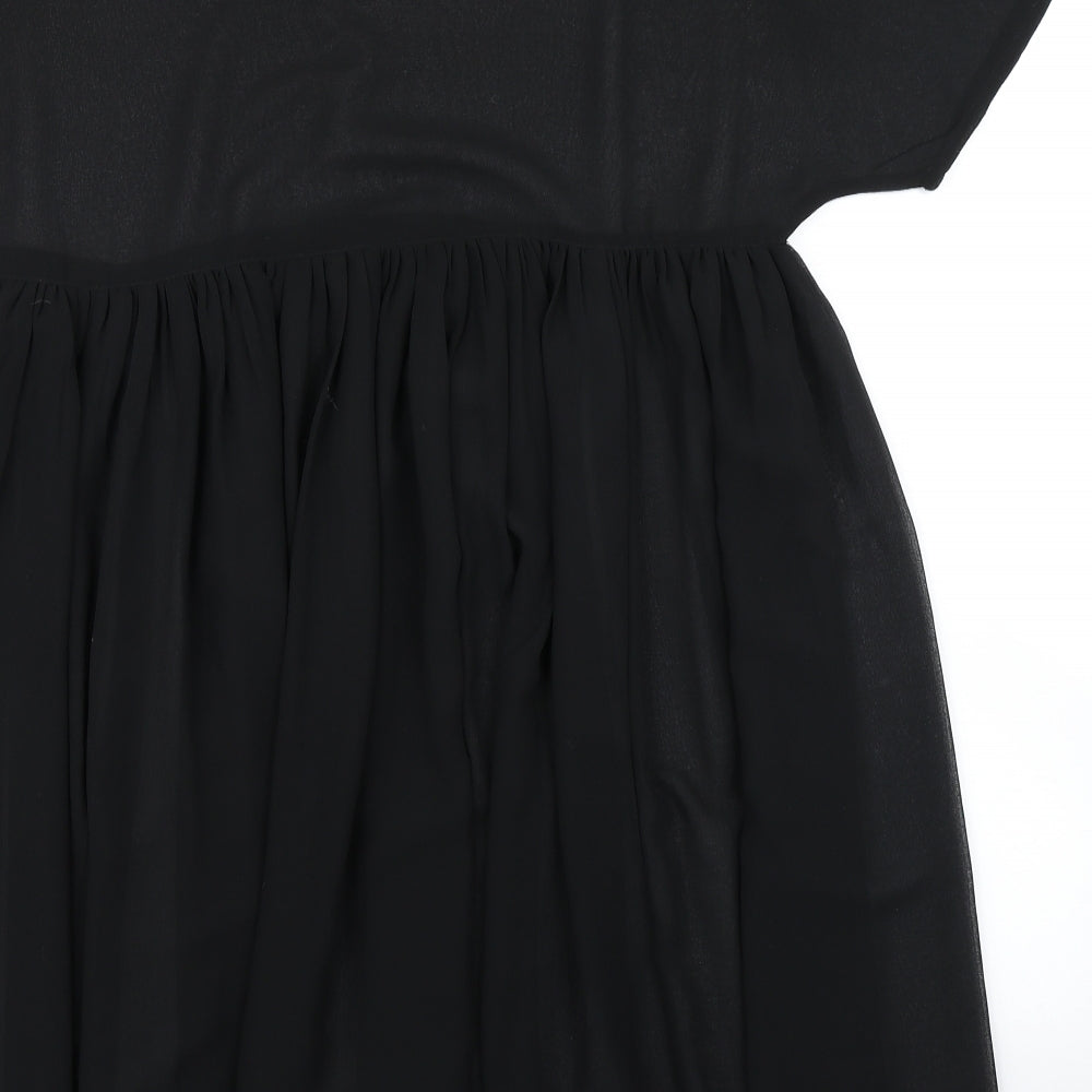 ASOS Womens Black   Skater Dress  Size 6