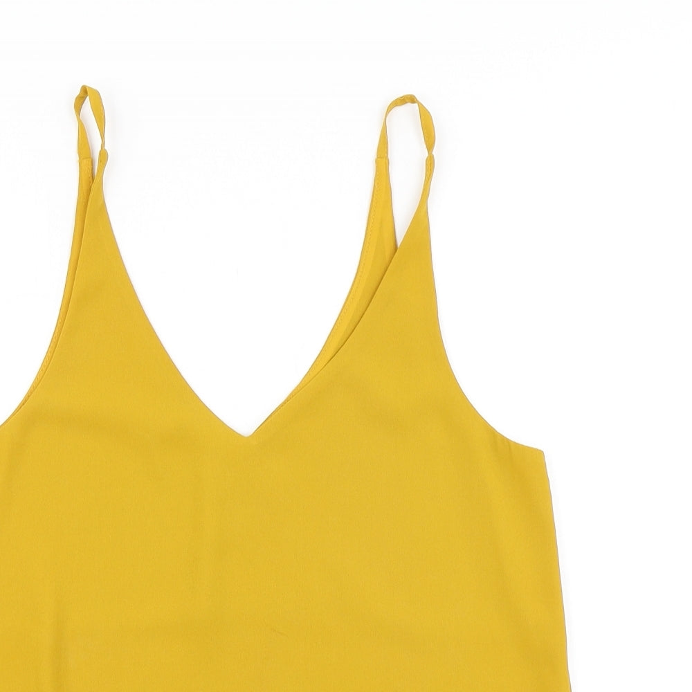 Topshop Womens Yellow   Camisole Blouse Size 8