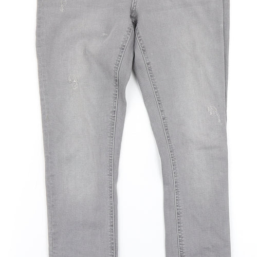 Denim Co Womens Grey  Denim Skinny Jeans Size 10 L27 in