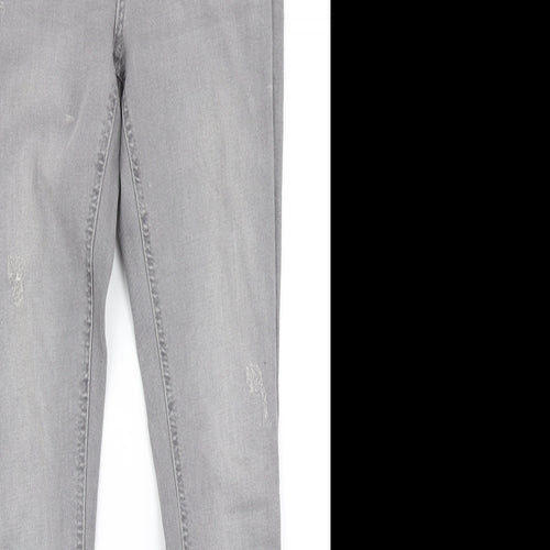 Denim Co Womens Grey  Denim Skinny Jeans Size 10 L27 in