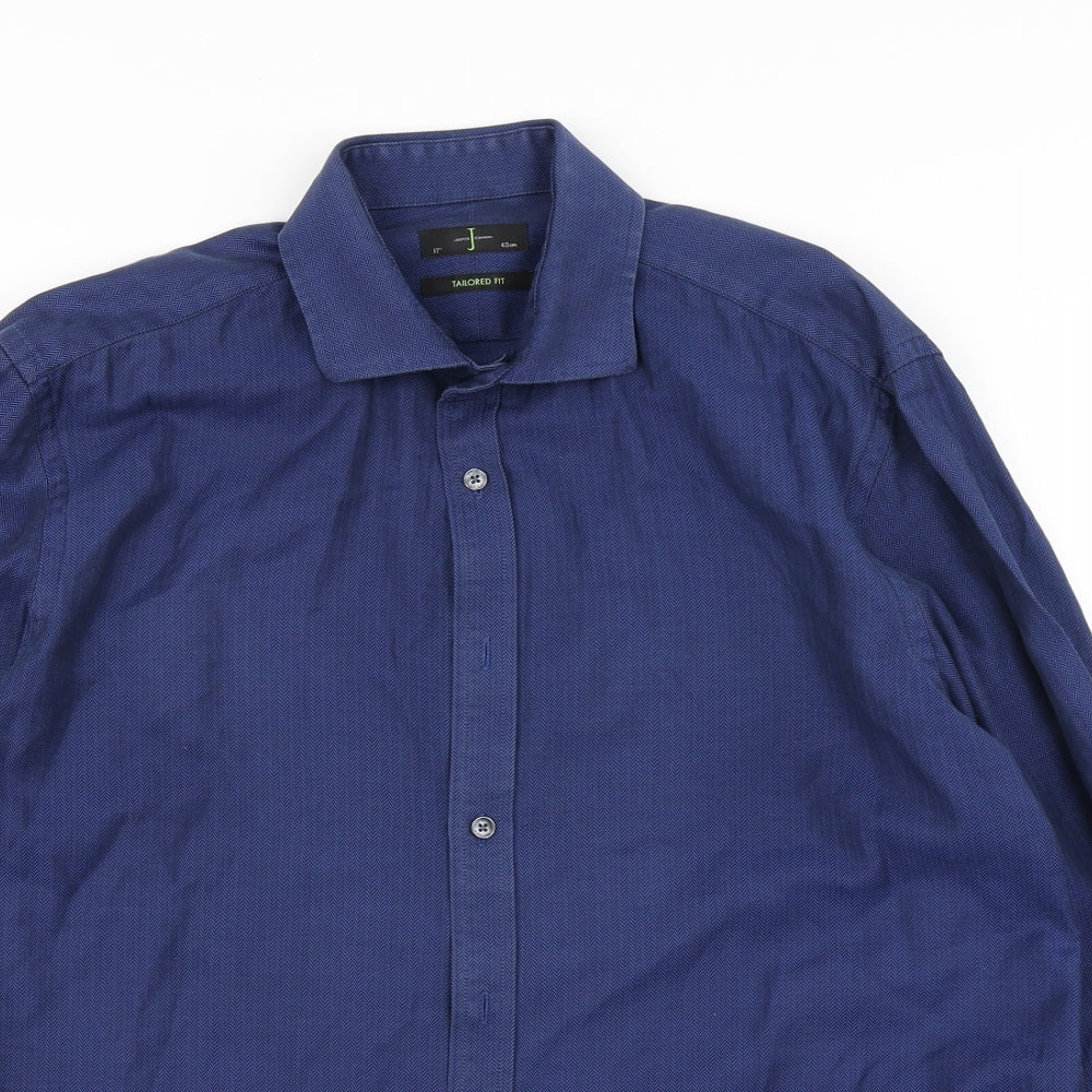 Jasper Conran Mens Blue    Dress Shirt Size 17