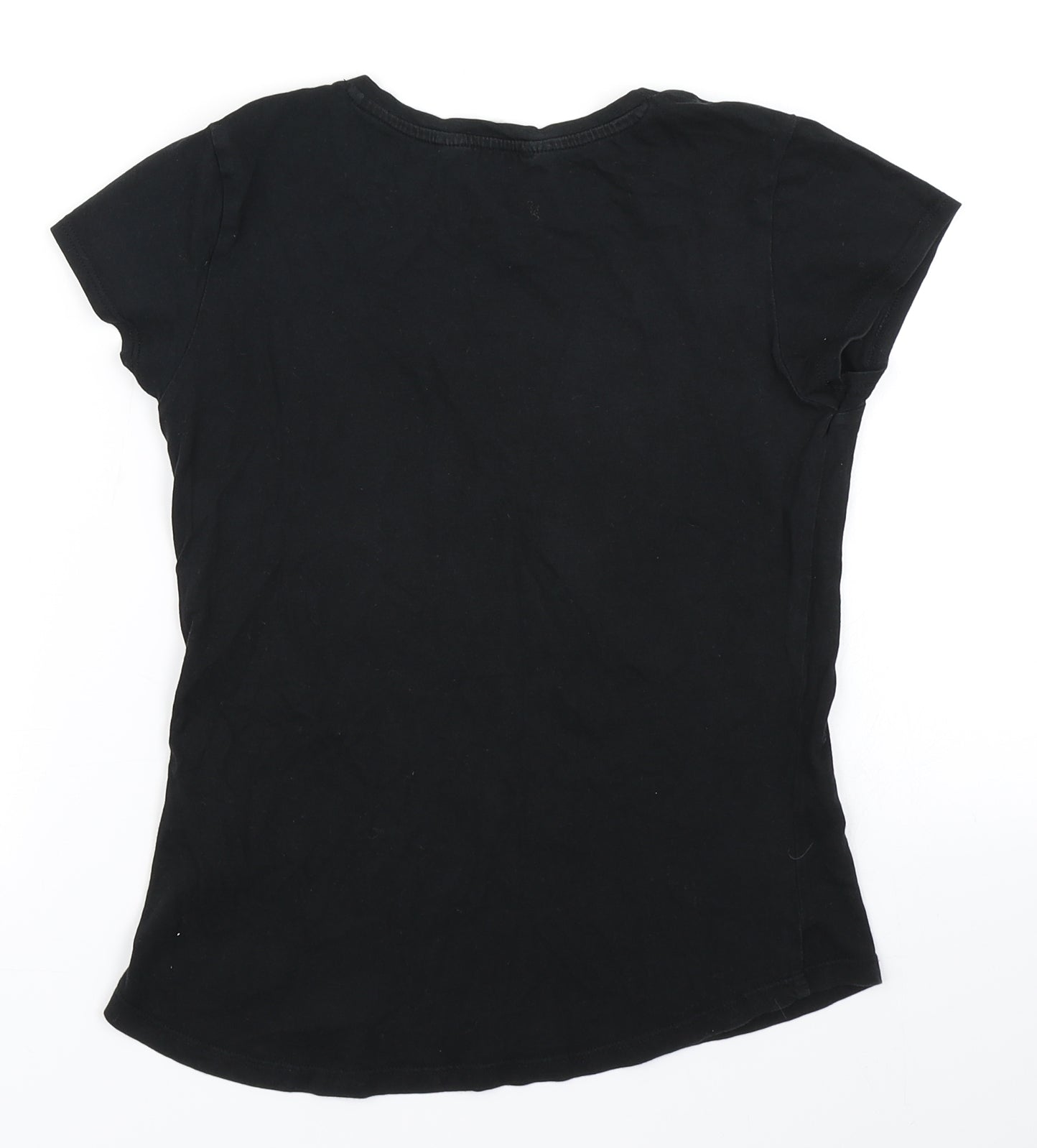 H&M Girls Black   Basic T-Shirt Size 11-12 Years
