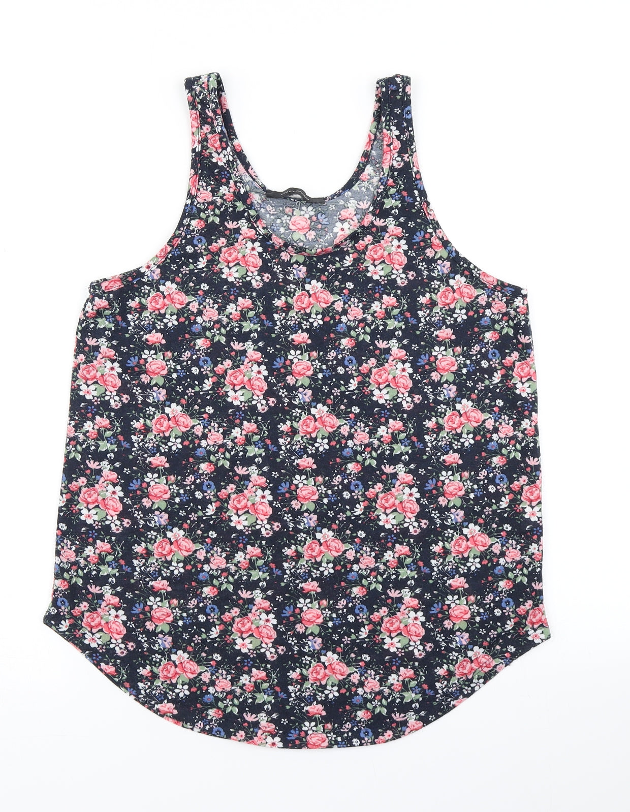 Atmosphere Womens Blue Floral  Basic Tank Size 8