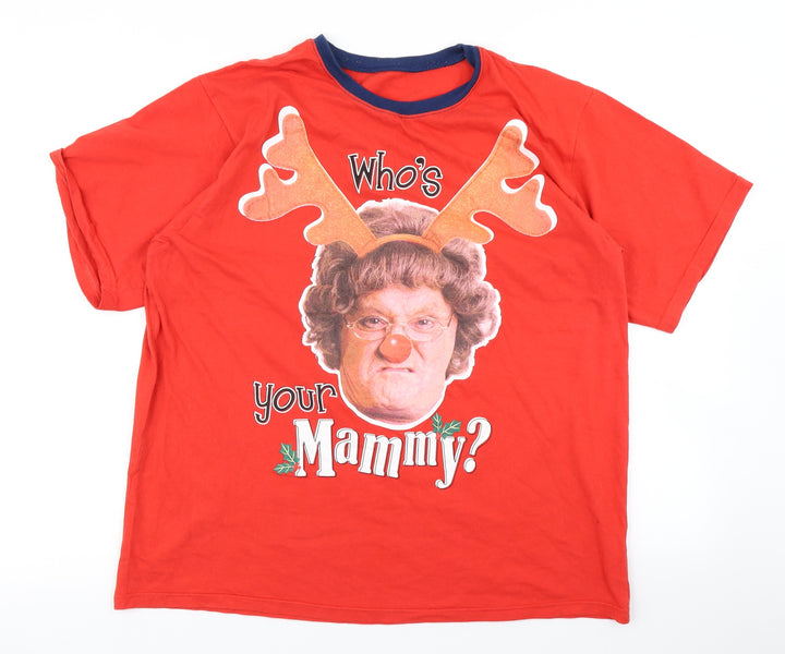 George Mens Red T-Shirt Size L