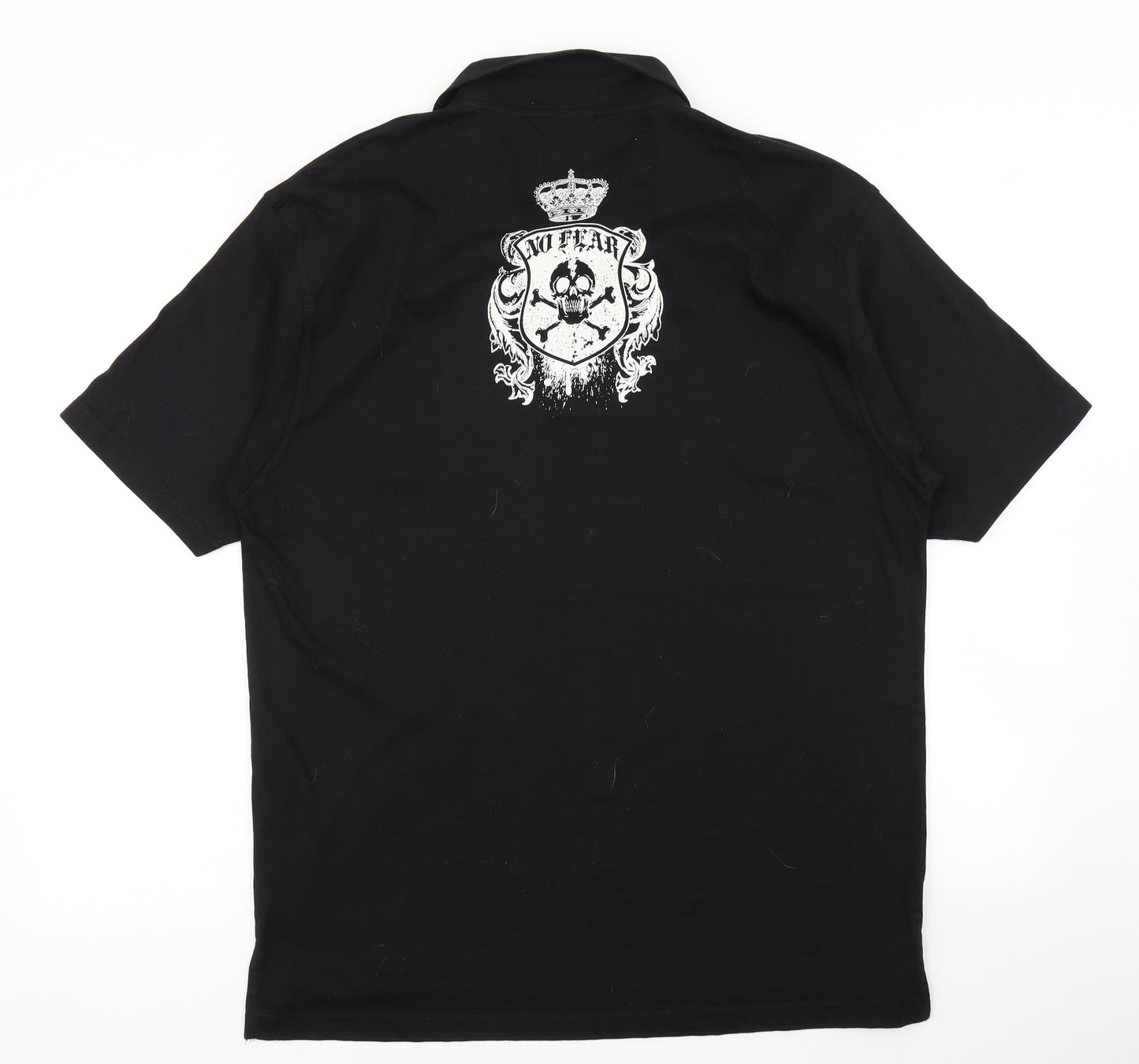 No Fear Mens Black    Polo Size XL