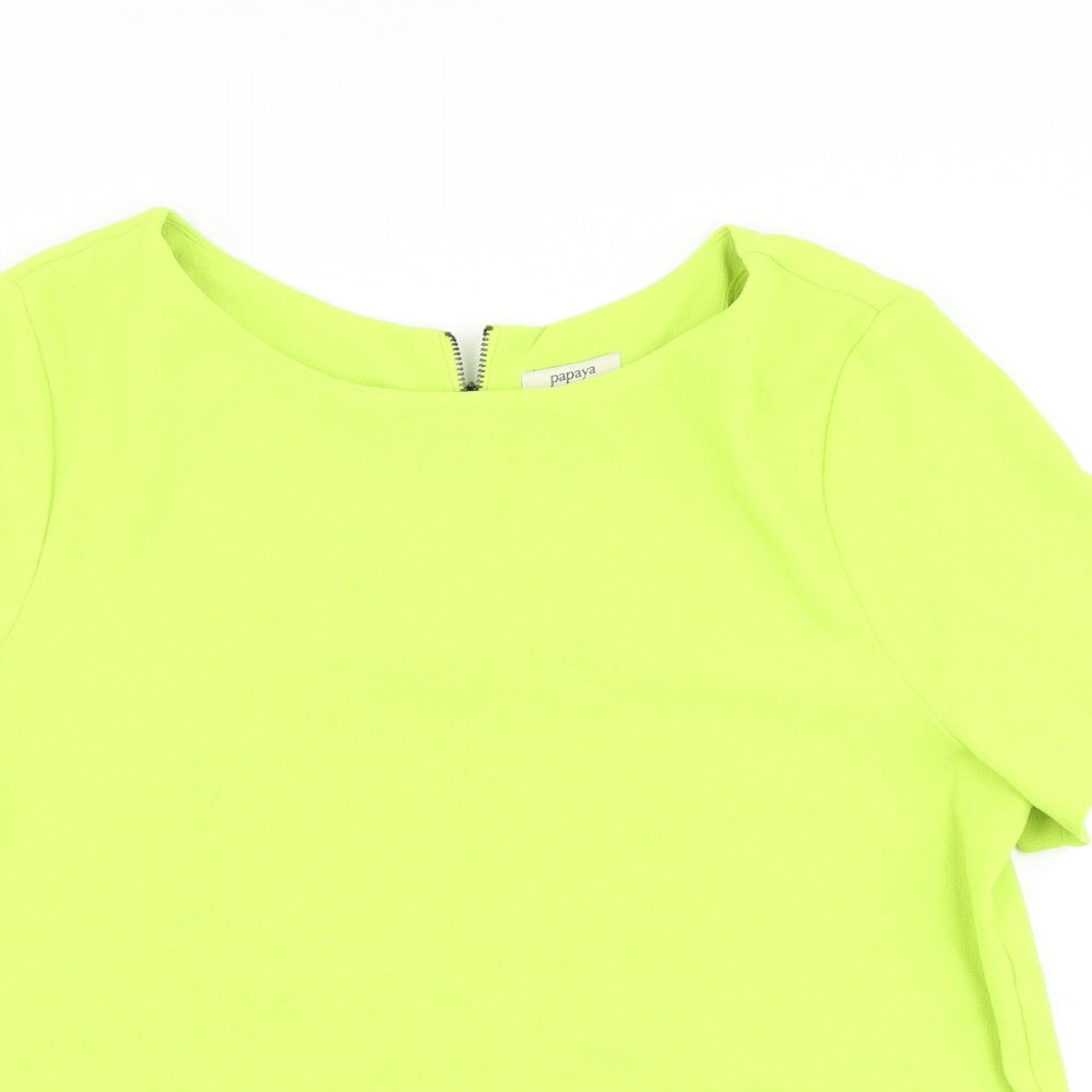 Papaya Womens Green   Basic Blouse Size 18