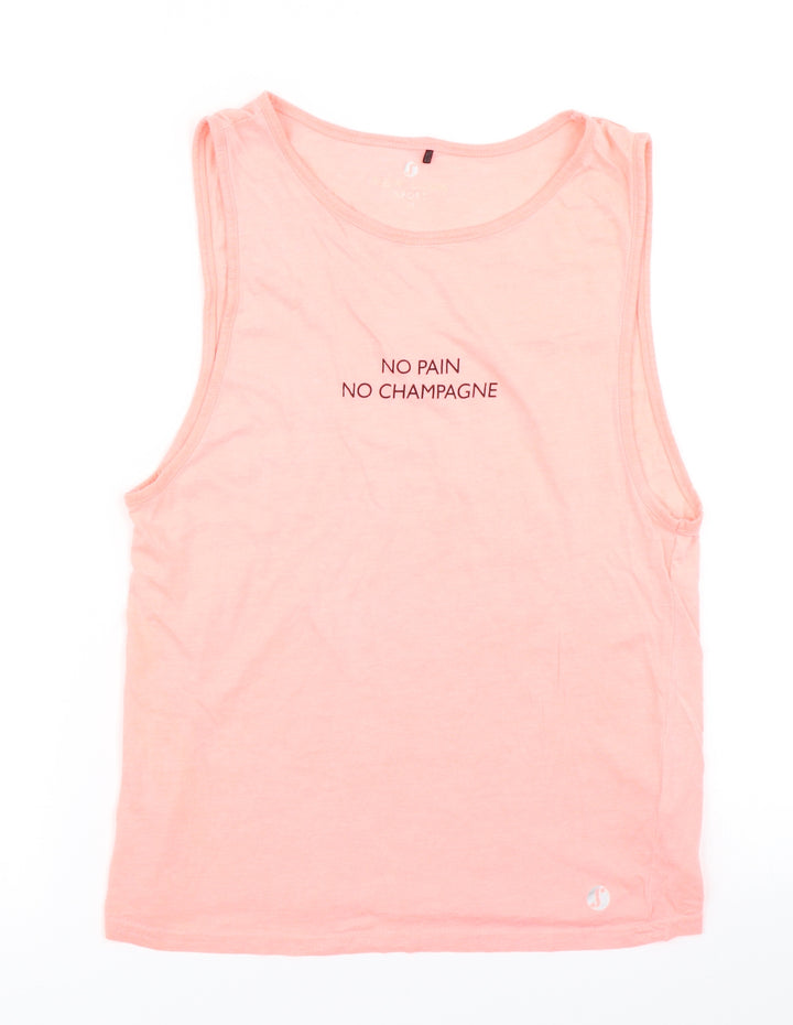 New Look Womens Pink Basic Tank Size M