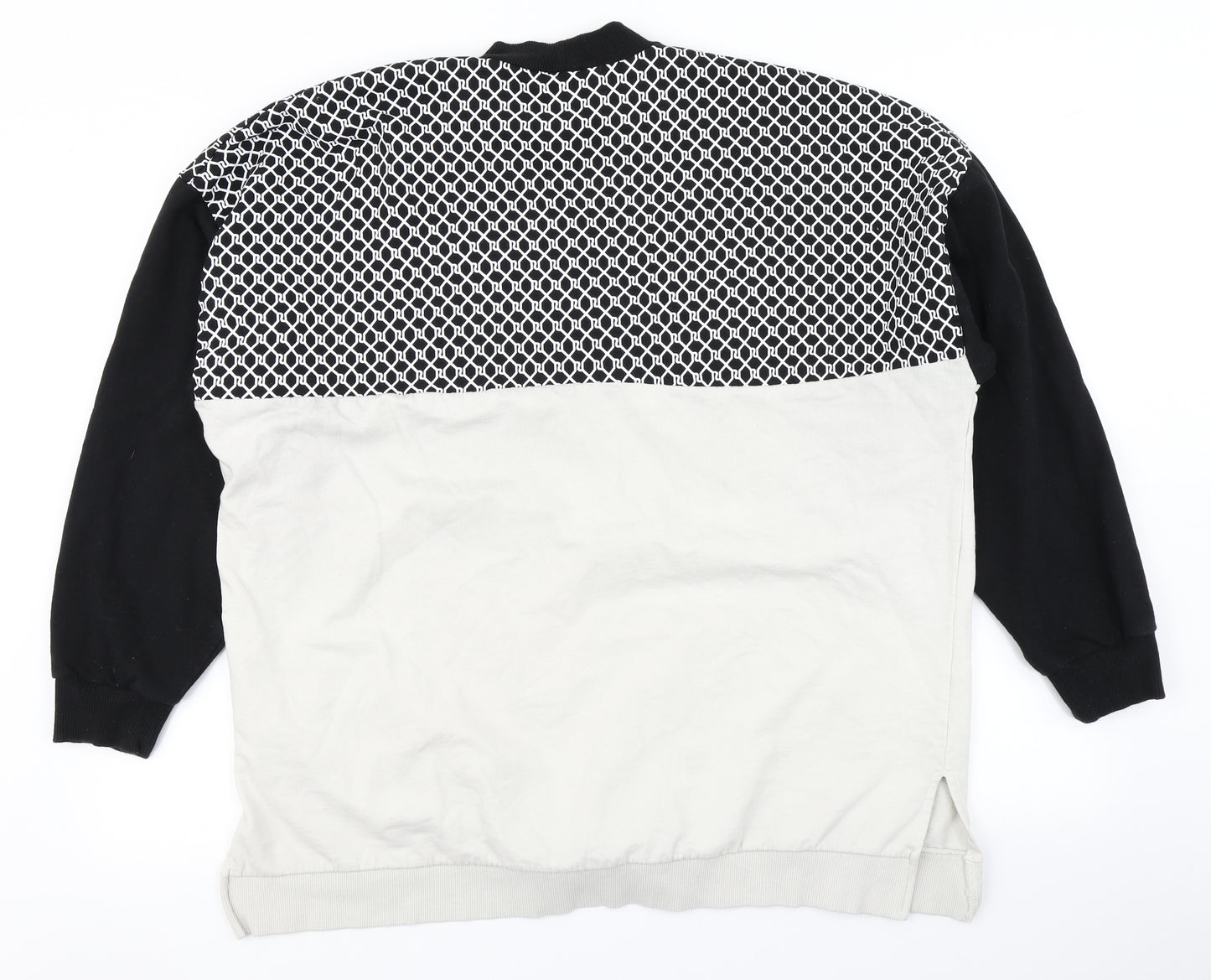 River Island Mens White   Pullover Sweatshirt Size L