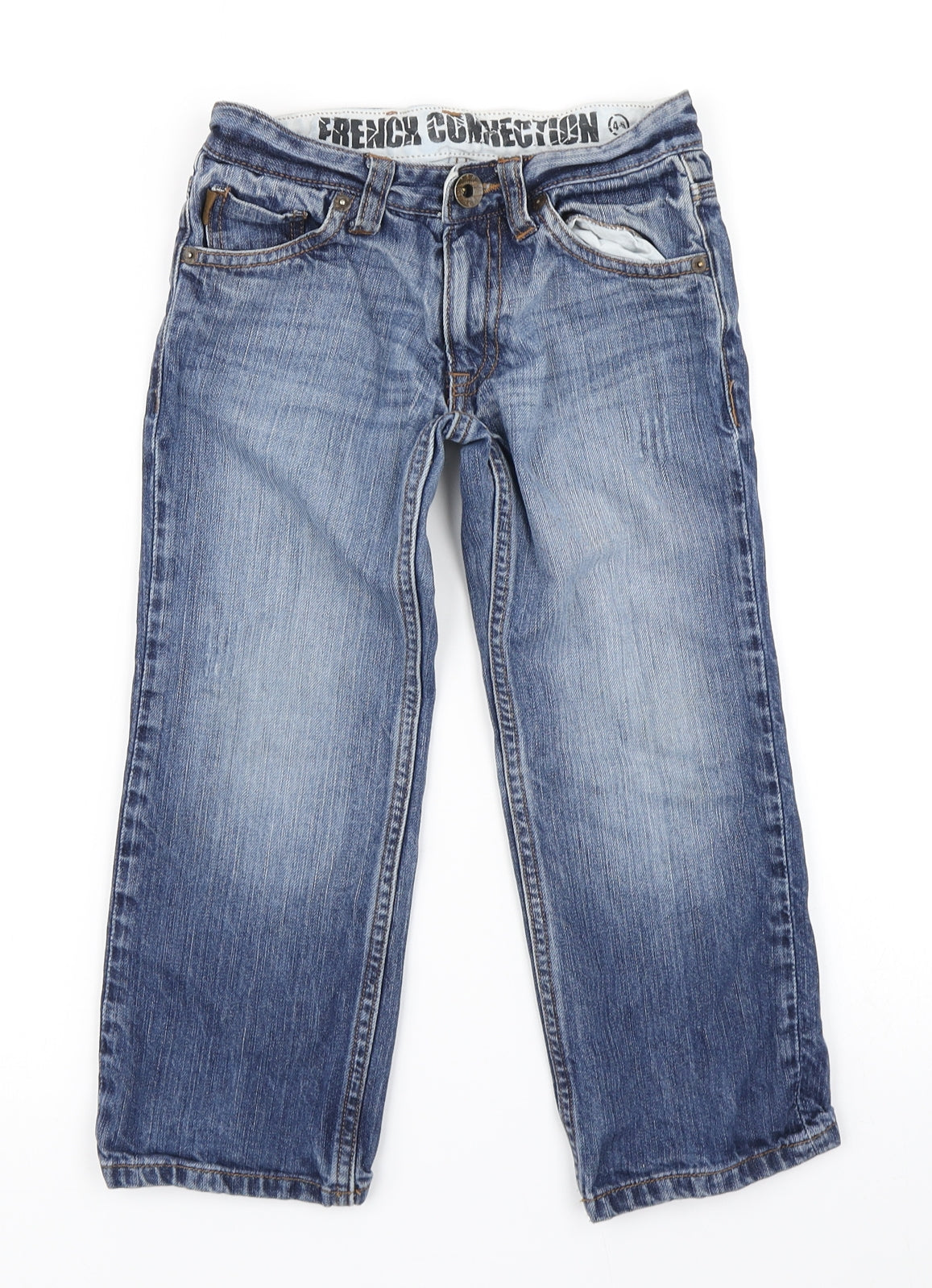 French Connection Boys Blue  Denim Straight Jeans Size 4-5 Years