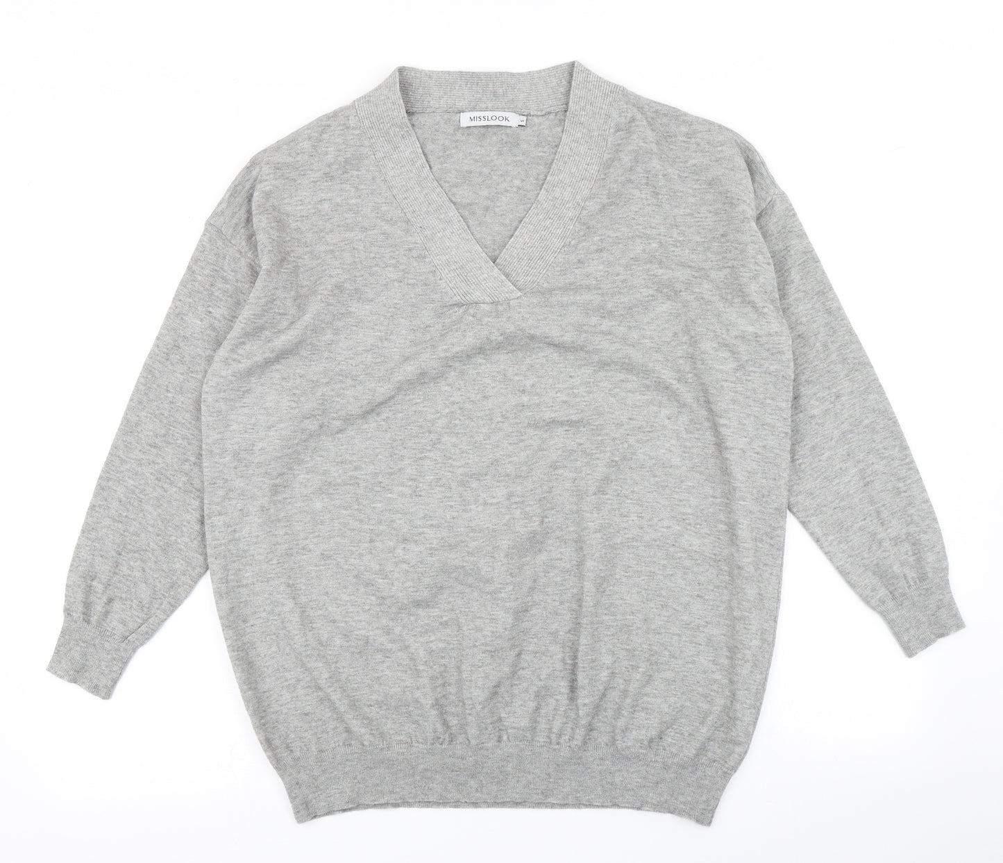 MissLook Womens Grey  Knit Pullover Jumper Size S