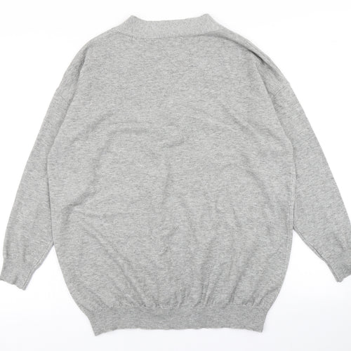 MissLook Womens Grey  Knit Pullover Jumper Size S