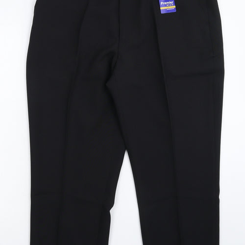 Premier Mens Black   Dress Pants Trousers Size 38 L28 in