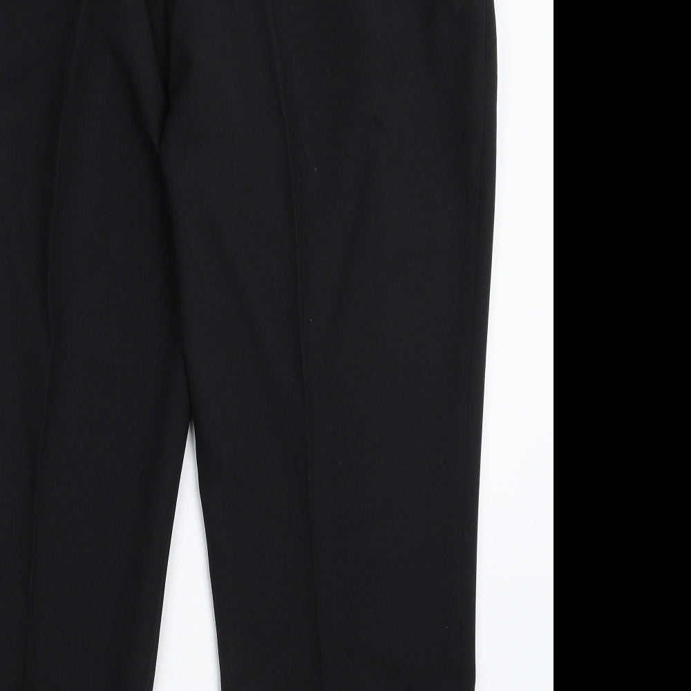 Premier Mens Black   Dress Pants Trousers Size 38 L28 in