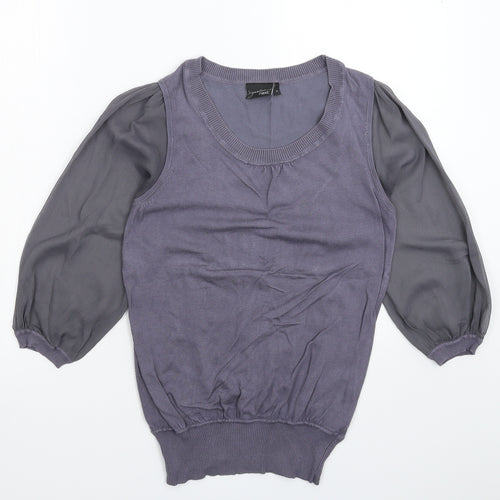 NEXT Womens Grey  Knit Pullover Jumper Size 10