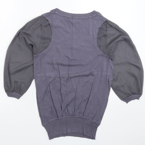 NEXT Womens Grey  Knit Pullover Jumper Size 10