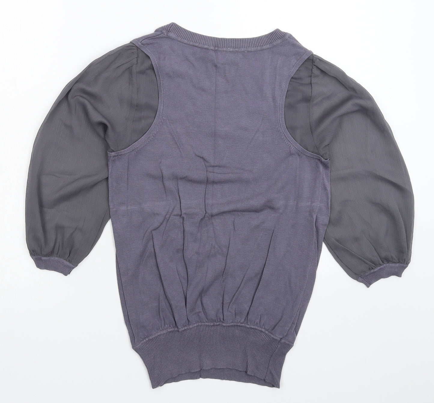 NEXT Womens Grey  Knit Pullover Jumper Size 10