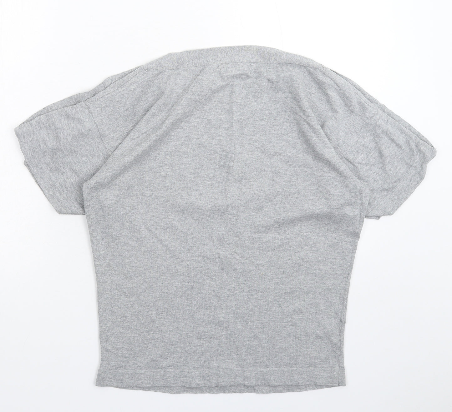 NEXT Womens Grey  Knit Basic T-Shirt Size 8