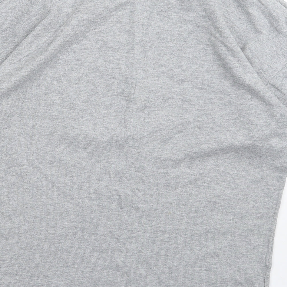 NEXT Womens Grey  Knit Basic T-Shirt Size 8