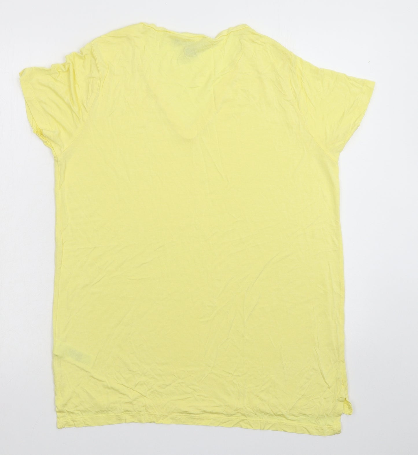 Primark Womens Yellow   Basic T-Shirt Size 16