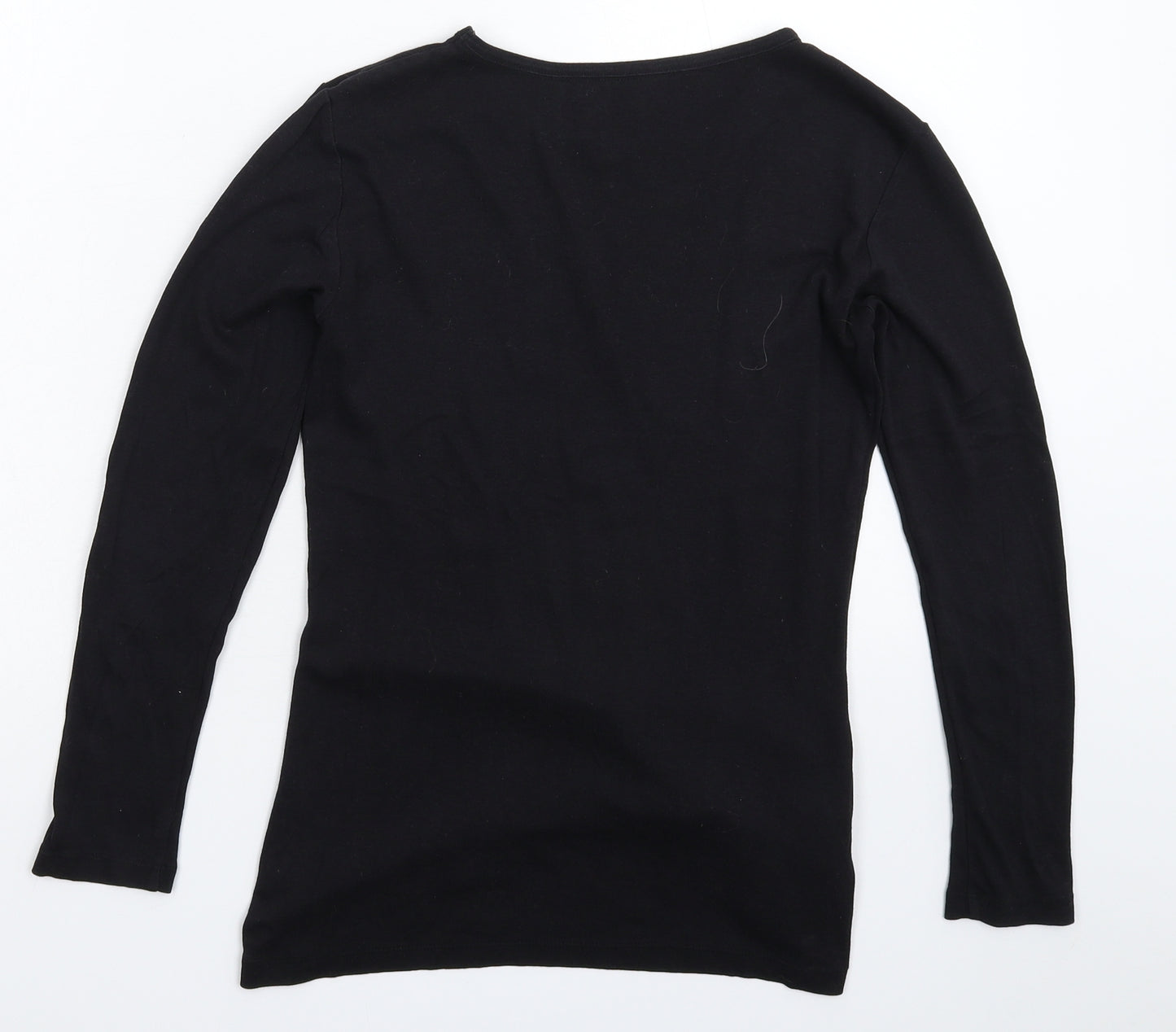 Papaya Womens Black   Basic T-Shirt Size 10