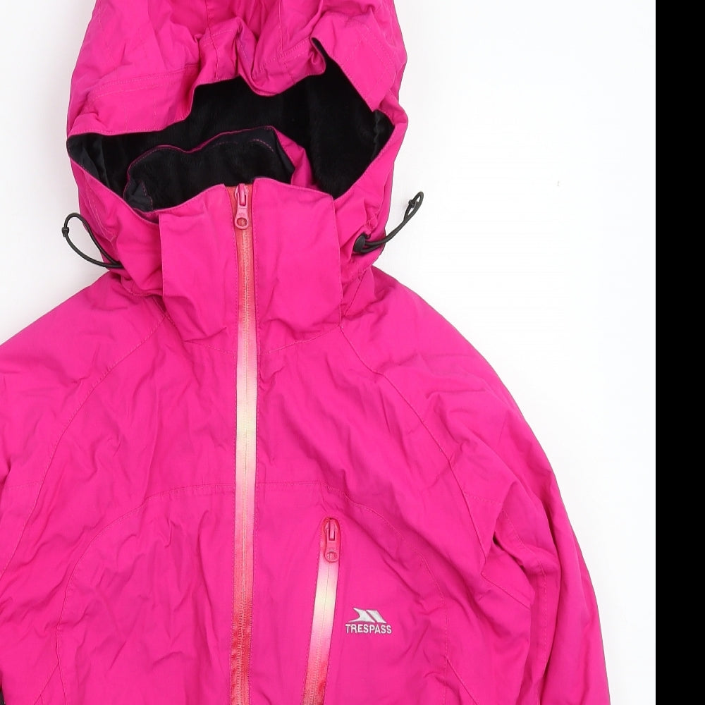 Trespass Womens Pink   Rain Coat Jacket Size S